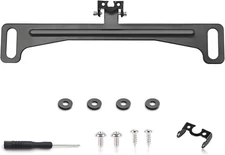 Universal Car Rear View Camera License Plate Bracket, Premium Backup Black