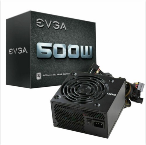 600 Watt PC ATX Netzteil EVGA 600W 80 PLUS Power Supply Computer - OVP