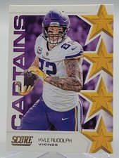 2019 SCORE KYLE RUDOLPH CAPTAINS FOOTBALL CARD VIKINGS NFL C-21 panini