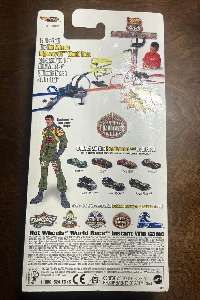Hot Wheels World Race Highway 35 Roadbeasts Vulture 19/35 Flipped In Case Sealed - Image 2 of 4