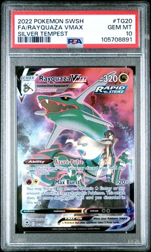 Rayquaza VMAX TG20/TG30 Sword & Shield Silver Tempest Trainer Gallery PSA 10