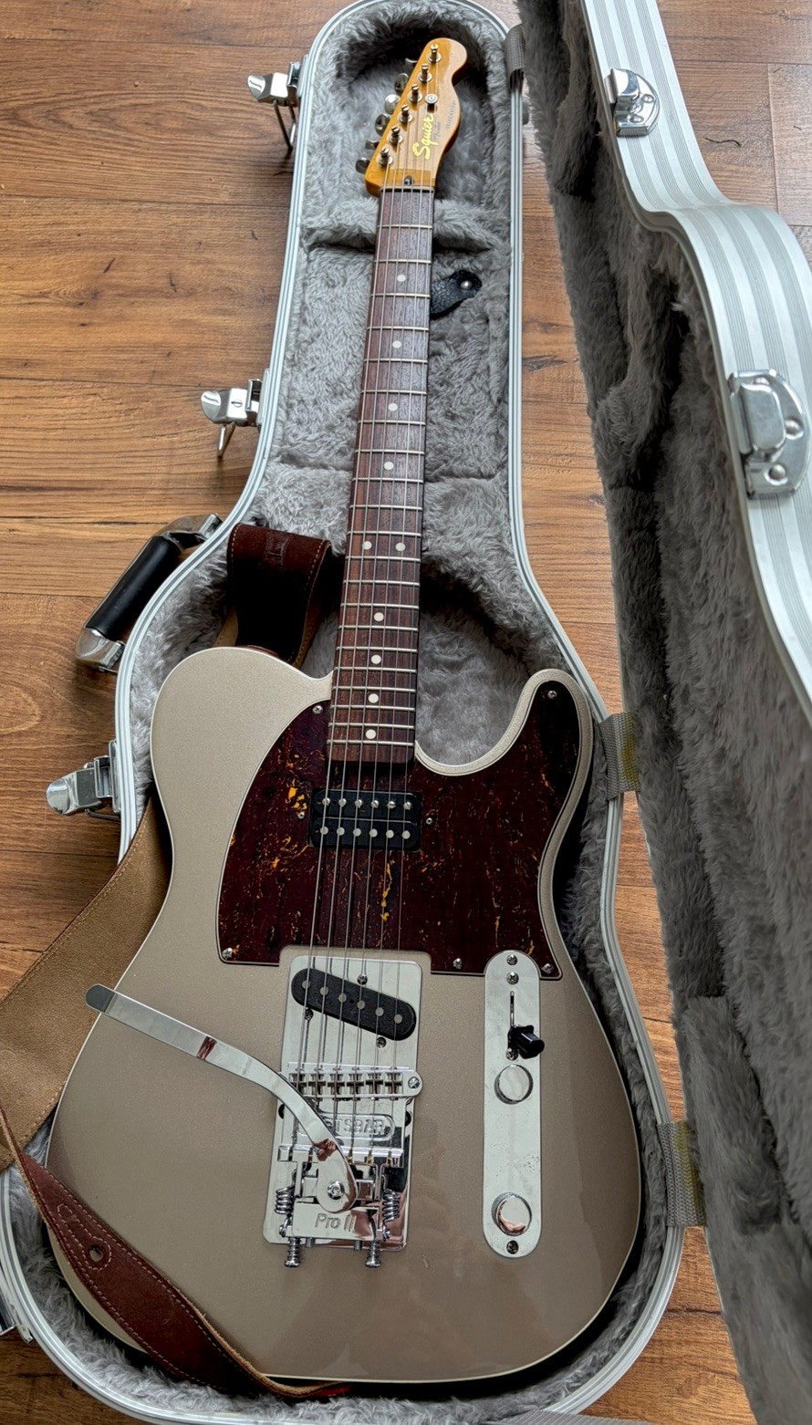 Rare Squier FSR ClassicVibe Telecaster Rosewood, metallic silver bronze, Chinese