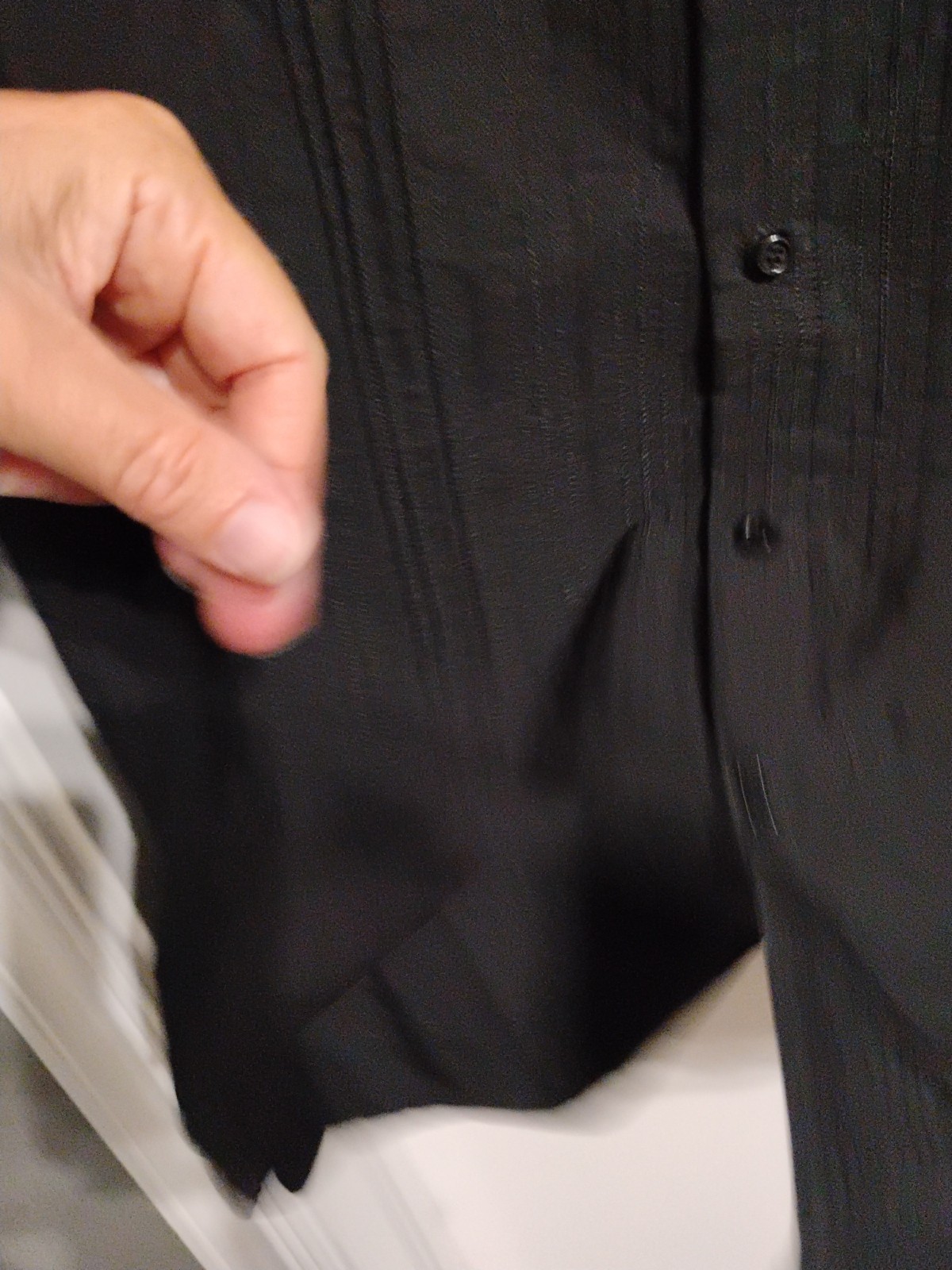 French Connection Black Button Down Collared And … - image 12