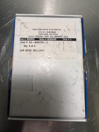 Swagelok SS-BNVCR4-C Balgventil 1/4" Außen Videorecorder Metalldichtung Stellantrieb Neu im Karton - Bild 7 von 12