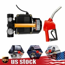 110V AC 16GPM Diesel Oil Fuel Transfer Pump Kit Electric Self-Priming w/ Nozzle