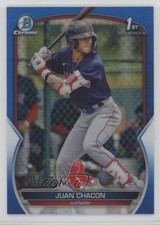 2023 Bowman Chrome Prospects Blue Refractor 135/150 Juan Chacon #BCP-105 6fs