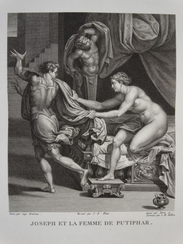 Joseph Potifar Ste Famille Effroi Pierres - 8 Kupferstiche Galérie Florence 1819 - Picture 3 of 12