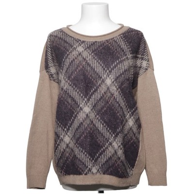 Weekend MaxMara, Strickpullover, Größe: M/L, Beige/Mehrfarbig, Chevron #Ddt