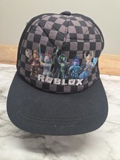 Roblox Youth Black Snapback Adjustable Cap/Hat One Size