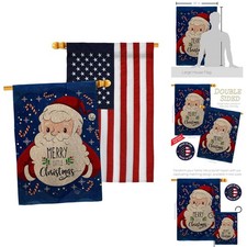 Ornament Collection Santa Wishies House Flag Pack Wintertime Reindeer USA Made