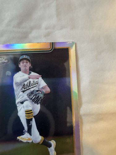 2025 Topps Chrome Jacob Wilson RC Refractor Rookie #96 Athletics - Picture 3 of 12