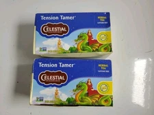 2pk Celestial Seasonings Tension Tamer Herbal Tea Caffeine Free Exp 11-25-26