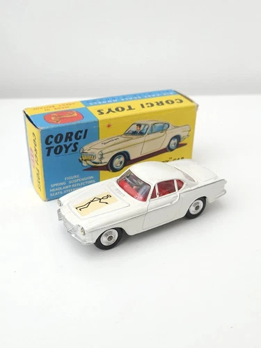 Original Vintage Boxed CORGI TOYS 258 THE "SAINT'S" CAR VOLVO P.1800 Near Mint