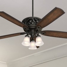 54" Hunter Promenade Bronze LED Ceiling Fan with Remote Control