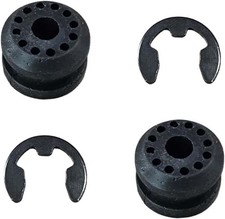 2PCS Transfer Case Shift Linkage Bushings with E-clips, Transfer Shift Control L