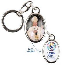 Porte-clés Pape Leon XIV en France