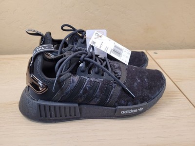 Adidas NMD R1 Athletic Boost Shoes Triple Black Velvet GW5682 Women's Sz  6.5 | eBay