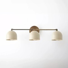 1950's Italian Vanity Light Wall Sconce Light Mid Century Brass Wall Sconce