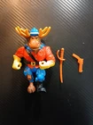 1992 TMNT Monty Moose Action Figure Vintage Ninja Turtles W/ Sword, Gun