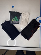 Boys Lot Of 4 Size Small Clothing Items 2 Shirts 2 Pants Adidas Air Jordan Etc