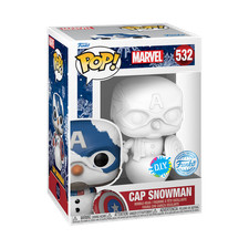 Figura - Marvel: Funko Pop! - Holiday - Captain America (as Snowman) (vinyl F...