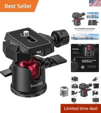 360 Panoramic Mini Ball Head Tripod for DSLR, Phones GoPro - 4.4lbs Capacity