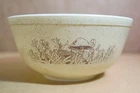 Pyrex Forest Fancies 8" Mixing Bowl #403 vintage 1980s milk glass bakeware