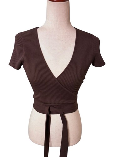 Aritzia Wilfred All Tie Up Sweater In Brown Women’s Size Small