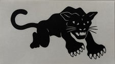 Original Vintage Black Panther Small Iron On Transfer