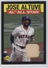 2021 Topps 1986 Topps All-Star Baseball Relics Black /199 Jose Altuve #86ASRJA
