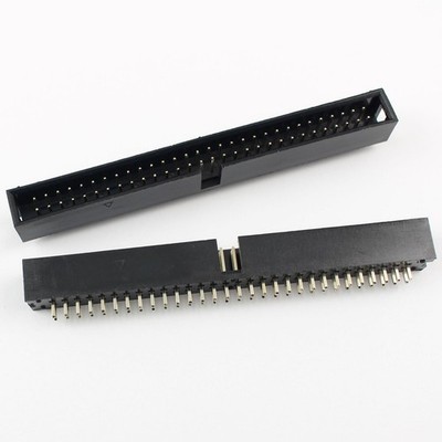 1Pcs 2.54mm 2x30 Pin 60 Pin Straight Male Shrouded Box Header PCB IDC Connector