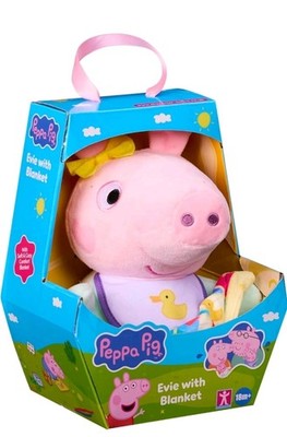 Peppa Pig Baby Evie mit Decke Plüsch Kuscheltier 