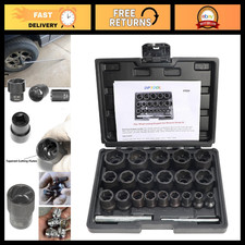 Lug Nut Extractor Set - Bolt Wheel Lock Removal Tool Kit For Easy Tire Changes