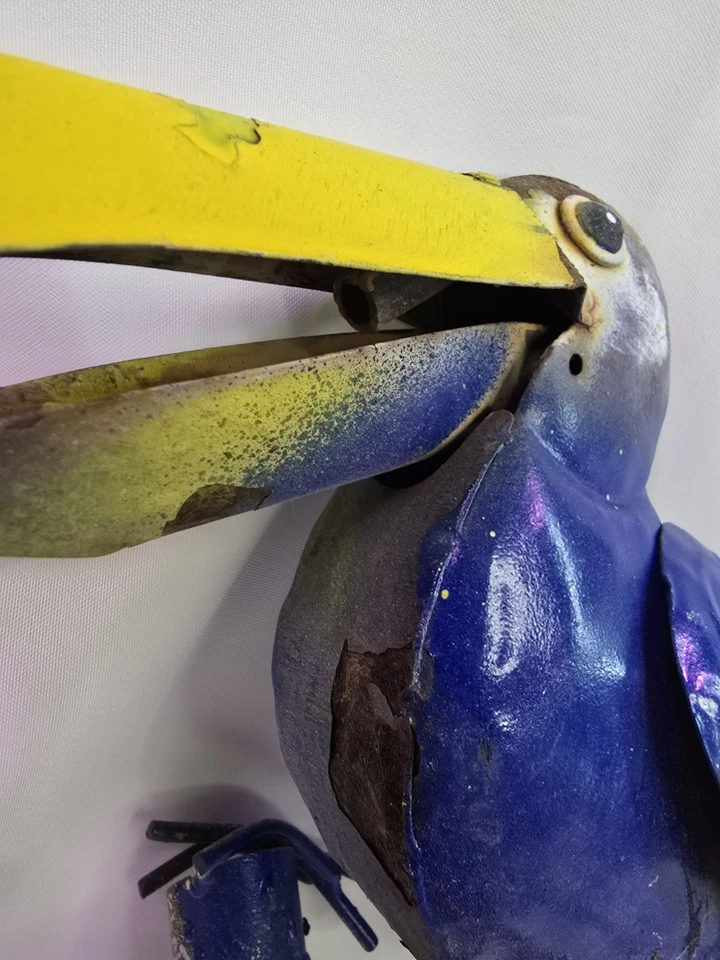 Metal Toucan Spitter Fountain Head Bird Approx 14" USED - Image 3 of 4