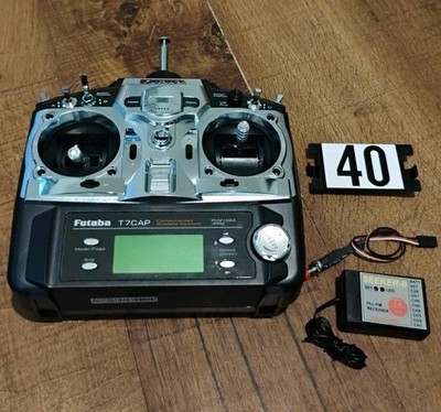 FUTABA  T7CAP  TRANSMITTER & SEEKER II  RECEIVER-With an 8 x AA battery holder.