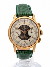 Watch Verdal Venus 188 Swiss Chronograph Gold Plated Two Tone 1950s Working