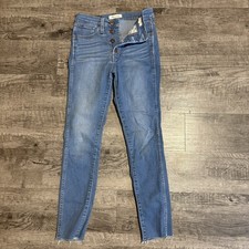 MADEWELL Jeans Women  s 25 Blue 10  High Rise Skinny Button Fly Medium Wash Denim