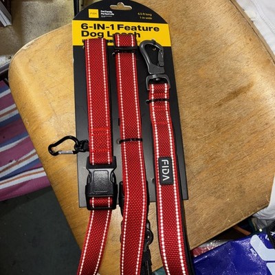 Fida 6-in-1 Hands Free Dog Leash Heavy Duty Reflective Waist Crossbody Car Seat