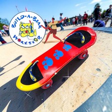 Build A Bear Skateboard Paw Print Flames Mini Board Wheels BABW Accessory