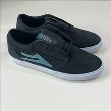 New Lakai Griffin Men  s Skate Shoes in Charcoal/Nile Suede Size 8.5