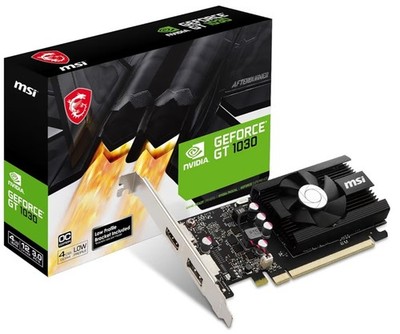 msi Gaming GeForce GT 1030 4GB DDR4 64-bit HDCP Support DirectX 12 DP/HDMI...