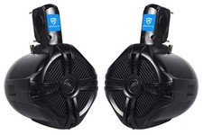 Rockville RWB65B 500W 6.5" Marine Wakeboard Tower Speakers, 4 6.5 inch, Black