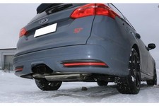 FOX Sportauspuff 2x115x85mm mittig schwarz Ford Focus III ST Turnier Diesel quer