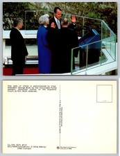 George H.W. Bush VP Oath Justice Potter Stewart Barbara Bush 1981 Postcard