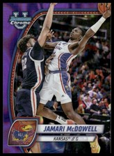 2024-25 Bowman University Chrome #81 Jamari McDowell Purple Lava Refractor