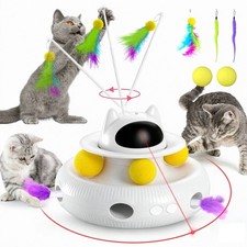 Cat Teaser Toy,Cat Laser Interactive Indoor Cat Pet Toy Automatic,USB Pet Toy US