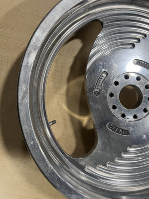 Harley Sturgis 2 spoke rim, HD Billet Aluminum 90's Custom 17x4.25