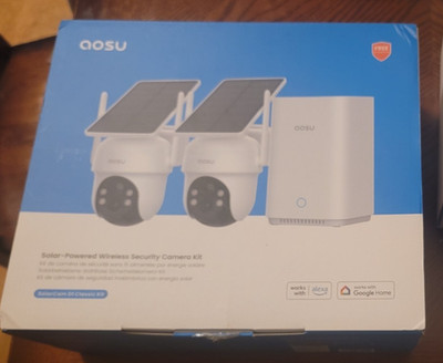 Ends 6/8 11PM PST AOSU 2 SolarCam Security Cameras with SmartHub