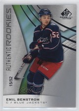 2019-20 Upper Deck SP Game Used Authentic Rookies 15/52 Emil Bemstrom #196 f0l