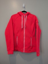Spyder Core Sweater Full Zip Fleece Lined Hooded Hot Pink Jacket Size Medium M